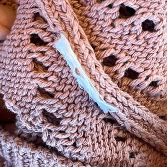 BDG Men's Knit Polo Sweater Button Front Short Sleeves Mauve Pink Small - Picture 7 of 7